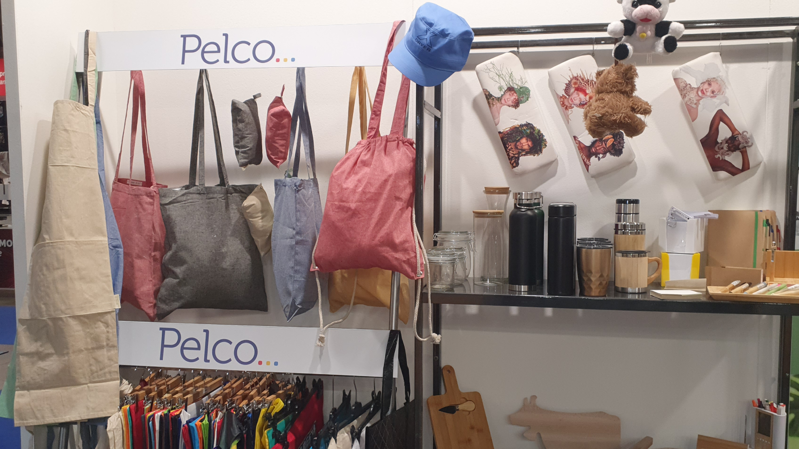 <p>Lots of Pelco’s products in rPET, bamboo, cork and recycled cotton. The r-pet backpack has a completely natural feel </p>
